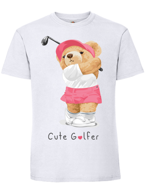T-Shirt Bär Cute Golfer
